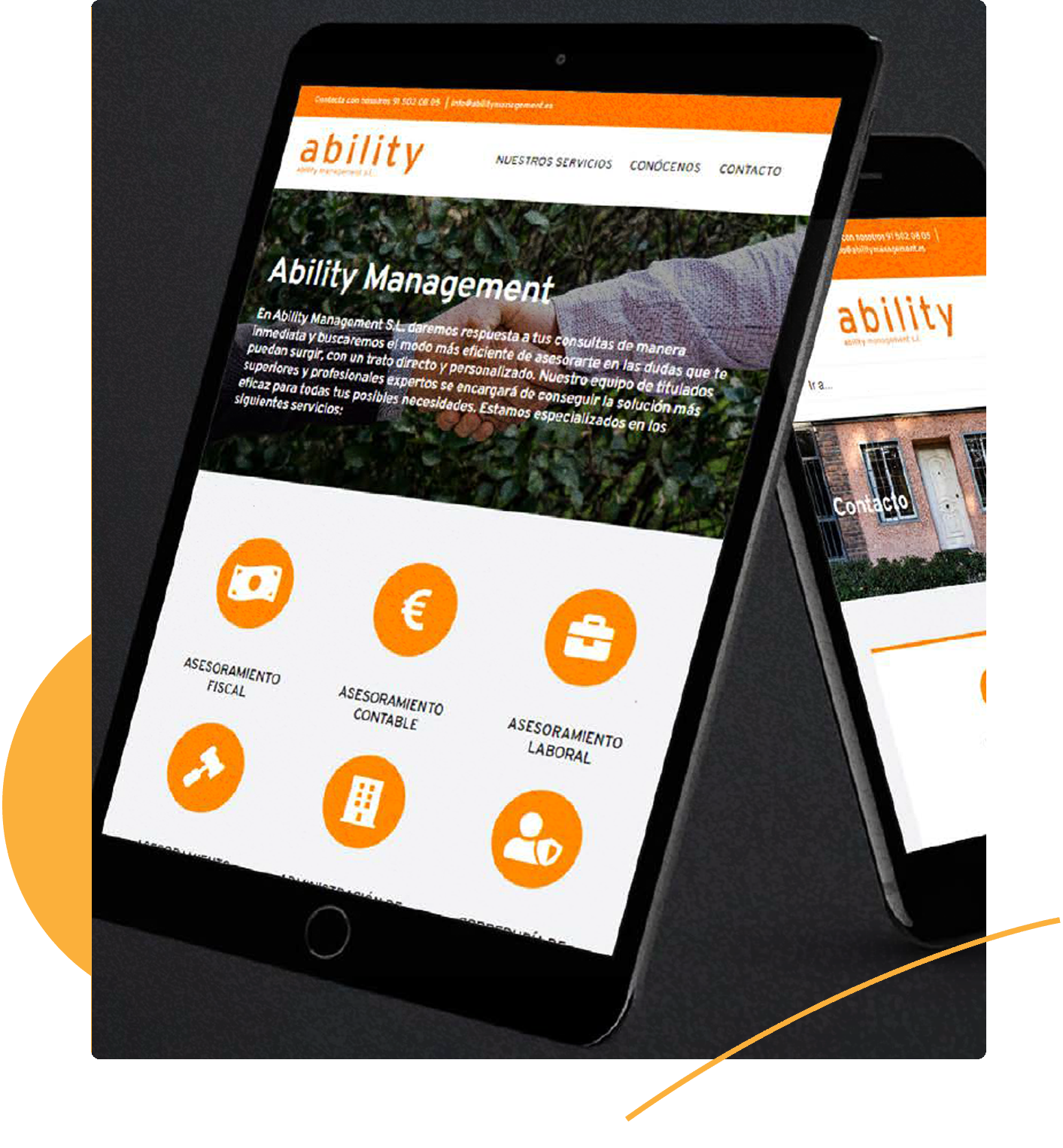 Diseño web corporativo con enfoque visual y estratégico