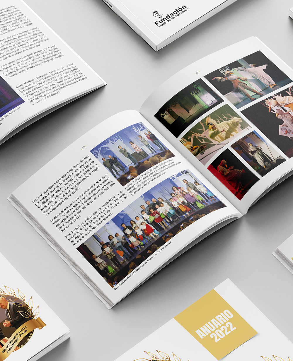 Diseño y maquetación de publicaciones para la Fundación Rodolfo Benito Samaniego