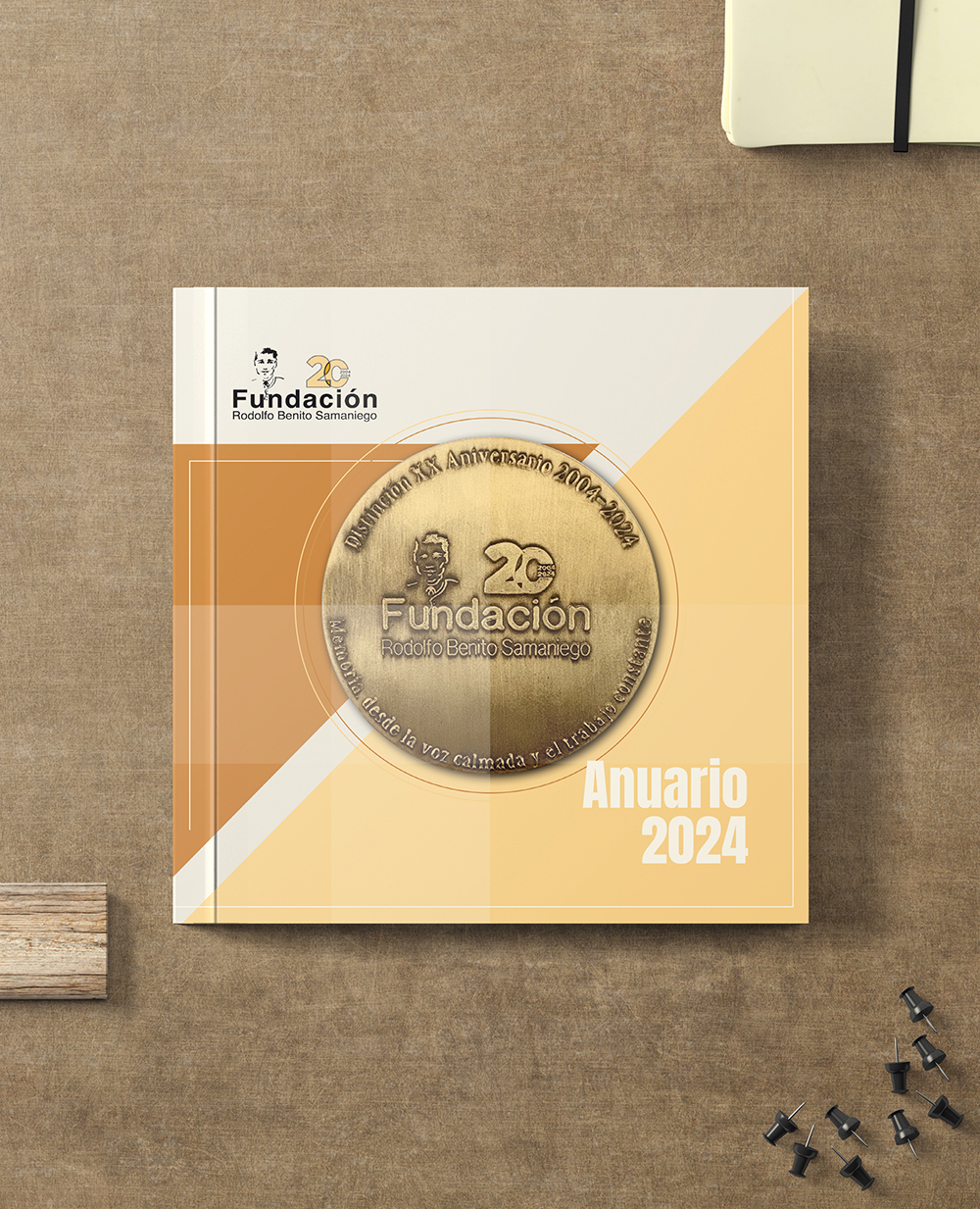 Diseño y maquetación de publicaciones para la Fundación Rodolfo Benito Samaniego Maquetación editorial del anuario 2024 de la Fundación Rodolfo Benito Samaniego