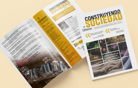 Diseño y maquetación de la revista 'Construyendo Sociedad' para la Fundación Rodolfo Benito Samaniego