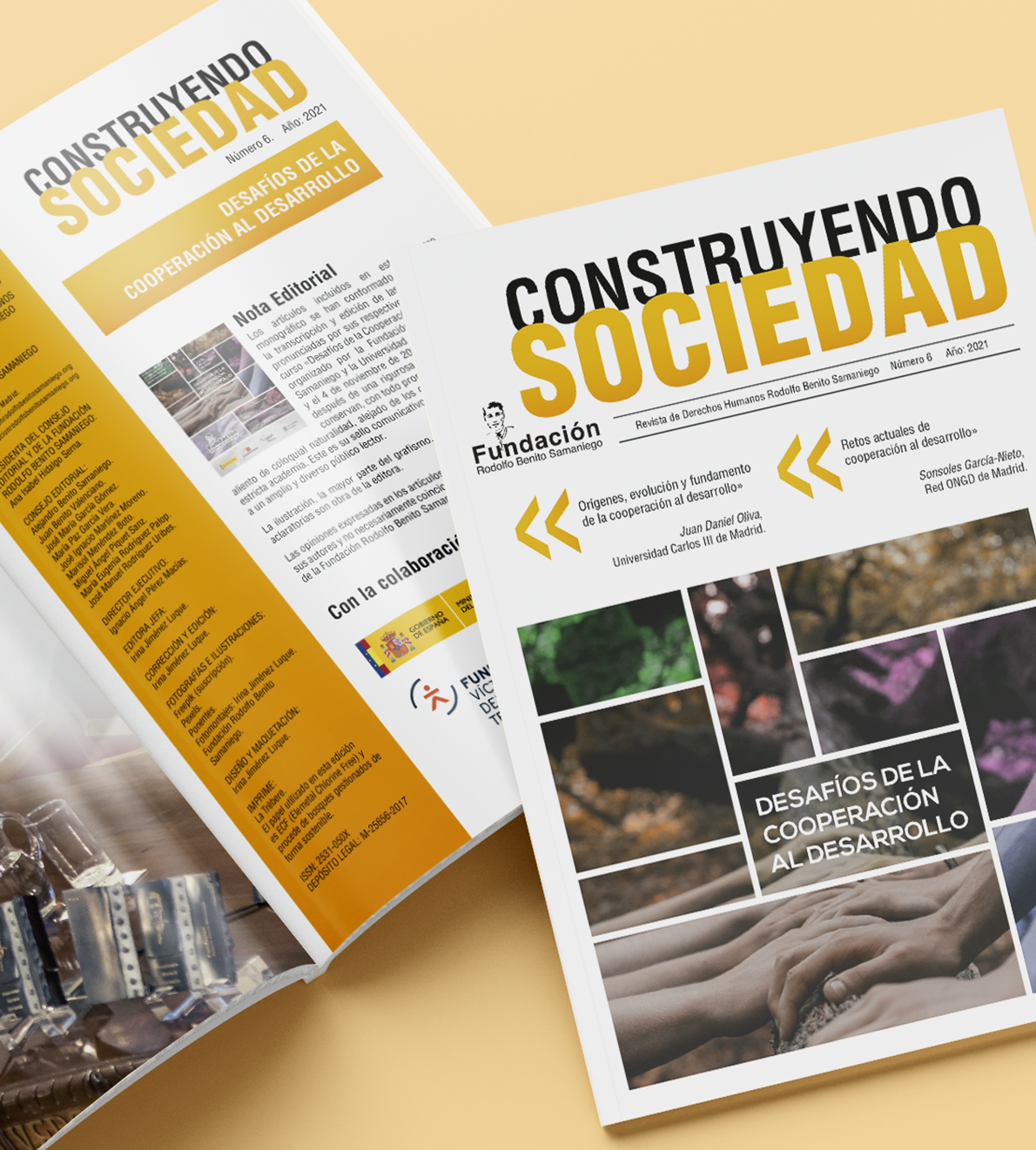 Proyecto de diseño editorial y maquetación profesional para publicaciones impresas Ejemplo de diseño editorial y maquetación de revista para fundación e instituciones